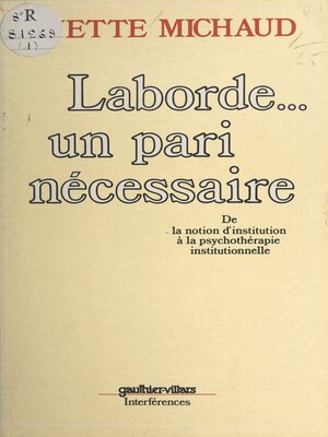 cover image of Laborde... un pari nécessaire